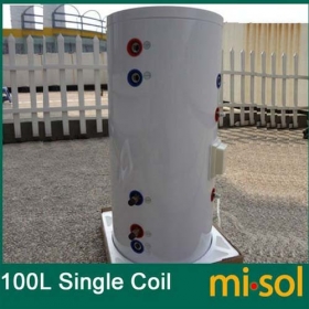 MISOL 220V 100 Liter pressurized Solar Water Heater Tank,with copper coil