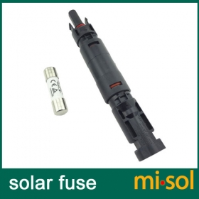 MISOL/10 units of PV solar fuse 10a 1000VDC fusible 10x38 gPV, with holder MC4 connector